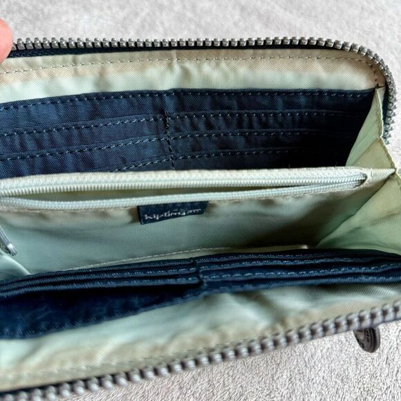Kipling Blue Zip Up Money World Wallet - Picture 6 of 15